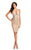 Johnathan Kayne - 7214 Embellished Halter Sheath Dress in Neutral