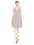Adrianna Papell - 12255150 Sleeveless Striped Ottoman Knit Sundress In White and Black