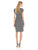 Adrianna Papell - 12243690 Printed V-neck Jersey Sheath Dress in Black