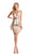 Johnathan Kayne - 7232 Sleeveless Metallic Cocktail Dress in Multi-Color and Neutral