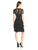 Adrianna Papell - Sequined Jewel Neck Column Dress 41912430 in Black