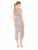 Aidan Mattox - MD1E201410 Beaded Bateau High Low Trumpet Dress in Gray