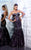 MNM Couture - 8181W Bejeweled Sequined Mermaid Dress In Purple