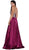 Metallic Embellished Strapless Long Evening Gown