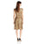 Alex Evenings - Floral Embroidered Bateau A-line Dress in Brown