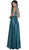 Bedazzled Illusion Jewel A-line Dress
