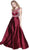 Bedazzled Illusion Jewel A-line Dress
