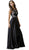 Bedazzled Illusion Jewel A-line Dress