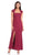 Adrianna Papell - 231M44950 Cap Sleeve Sequined Lace Gown In Red