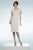 Daymor Couture - Jewel Neck Accented Short Dress 818 In Gray