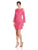 Adrianna Papell - 13233850 Lace Bateau Neck Sheath Dress in Pink