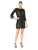 Aidan Mattox - MD1E201068 Jewel Neck Lace Cocktail Dress in Black