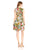 Taylor - 8765M Sleeveless Jewel Neck Floral Pleated Cocktail Dress in Floral and Multi-Color