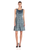 Adrianna Papell - Floral Print Jacquard Short Dress 15252820 in Floral and Blue
