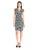 Maggy London - G2483M Jersey V-Neck Sheath Dress in Multi-Color