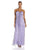 JS Boutique - 263822 Ruched Halter Sequined Evening Dress in Purple and Silver