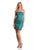Adrianna Papell - 41872340 Strapless Sequined Lace Cocktail Dress in Green