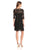 Taylor - Quarter Length Sleeve Lace Dress 8568MJ in Black
