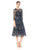 Alex Evenings - 117576 Floral Embroidered Quarter Sleeve Mesh Dress