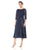 Alex Evenings - 1121004 Quarter Length Sleeve A Line Dress in Blue