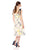 Donna Morgan - D5845M Embroidered V-neck A-line Dress In Yellow and Multi-Color