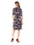 Donna Morgan - D6520M XD Multi Print Jersey A-line Dress In Black and Multi-Color