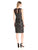 Maggy London - G2721M Sleeveless Keyhole Back Burnout Scuba Dress in Black