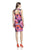 Muse - Multi-Color Printed Cocktail Dress M2043M in Pink and Multi-Color