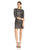 Aidan by Aidan Mattox - Embellished Bateau Neck Dress 151A96310 in Black and Neutral