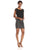 Aidan by Aidan Mattox - Embellished Bateau Neck Dress 151A11300 in Black and Silver