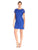Adrianna Papell - Lace Bateau Neck Sheath Dress 13263430 in Blue
