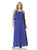 Suzi Chin - SR387W Tiered Layer Maxi Dress in Blue