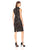 Adrianna Papell - AP1D101525 High Neck Floral Cocktail Dress In Black