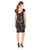 Adrianna Papell - AP1E201934 Embroidered Sequined Bateau Sheath Dress In Black