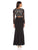 Aidan Mattox - MN1E200556 Two Piece Lace Sheath Dress in Black and Neutral