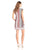 Donna Morgan - D3190M Cap Sleeve Mixed Print Dress in Red and Multi-Color