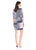 Donna Morgan  - D3632M Multi-Print Three-Quarter Sleeve Dress in Multi-Color and Print