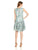 Donna Morgan - D5166M Printed Chiffon A-line Dress in Green and Multi-Color