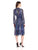 Anne Klein - 10635238 Multi-Color Printed Long Sleeved Dress