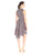 Donna Morgan - D4064M Print Asymmetrical Hem Dress in Red and Multi-Color