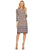 Maggy London - T2715MNR Maze Print Sheath Dress in Orange and Multi-Color