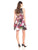 Adrianna Papell - 41912000 Printed Bateau Cocktail Dress\ in Pink and Multi-Color