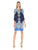 Donna Morgan - D4029M Jewel Neck Column Dress in Blue