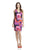 Muse - Multi-Color Printed Cocktail Dress M2043M in Pink and Multi-Color