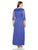 Alex Evenings - 432858 Front Ruched Embellished Quarter Length Sleeve Dress - 1 Pc. Iris in size 16W Available
