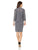 Alex Evenings - 81122096 Knee Length Scoop Lace Dress with Jacket In Gray
