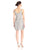 Adrianna Papell - Scoop Neck Sequined and Beaded Dress 41901090 in Silver