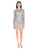 Aidan Mattox Embroidered Bateau Sheath Dress 54468920 In Silver