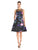Aidan Mattox - Piping Illusion Neck Dress 54469090 in Black and Multi-Color
