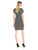 Adrianna Papell - AP1D100323 Floral Lace Jewel Sheath Dress in Black and White